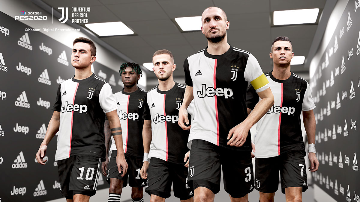 Fotbalový tým Juventus pouze v eFootball PES 2020