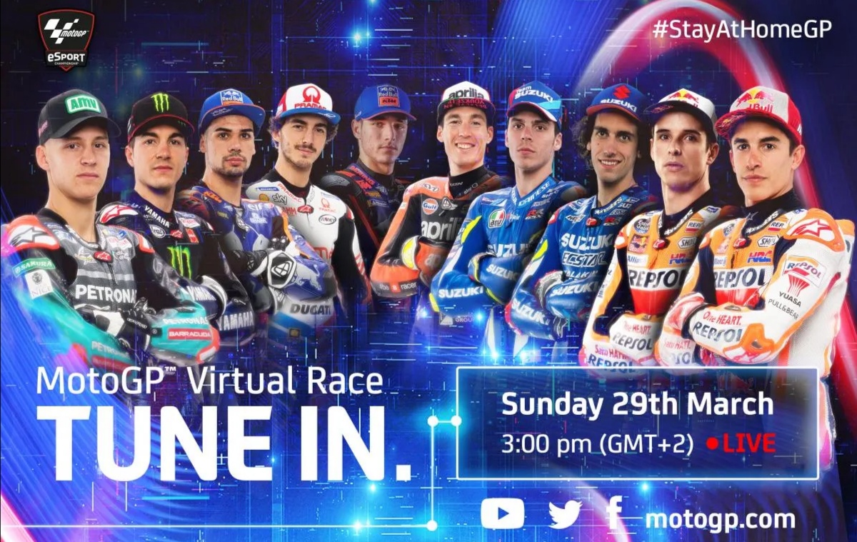 MotoGP organizuje virtuální závody se skutečnými závodníky v MotoGP 19. První závod již zítra