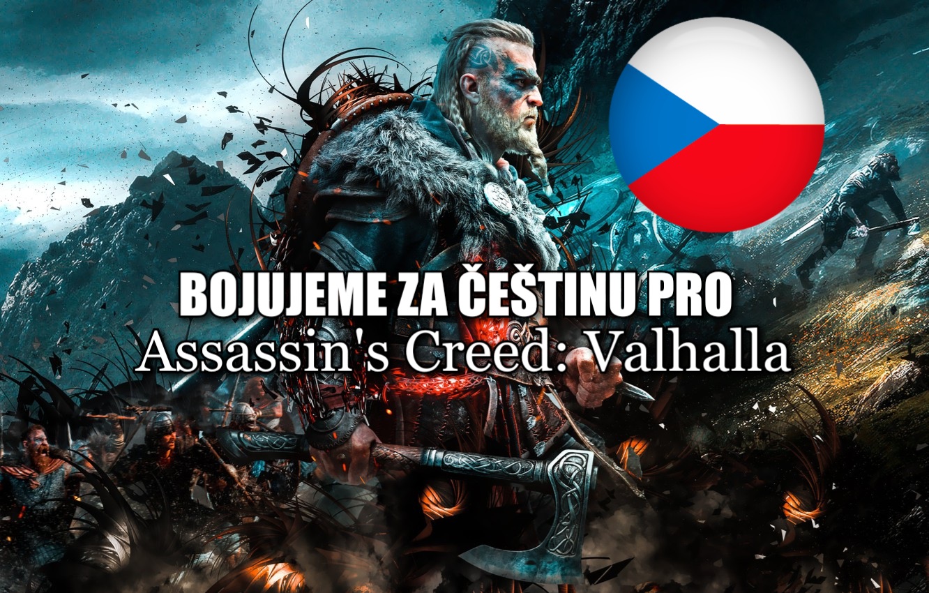 Přidejte se k petici za češtinu pro Assassins Creed Valhalla