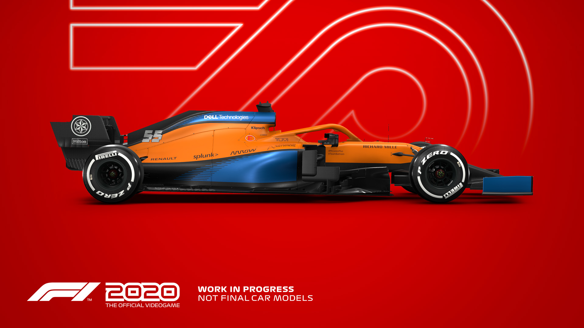 F1 2020 ukazuje jízdu na okruhu Catalunya