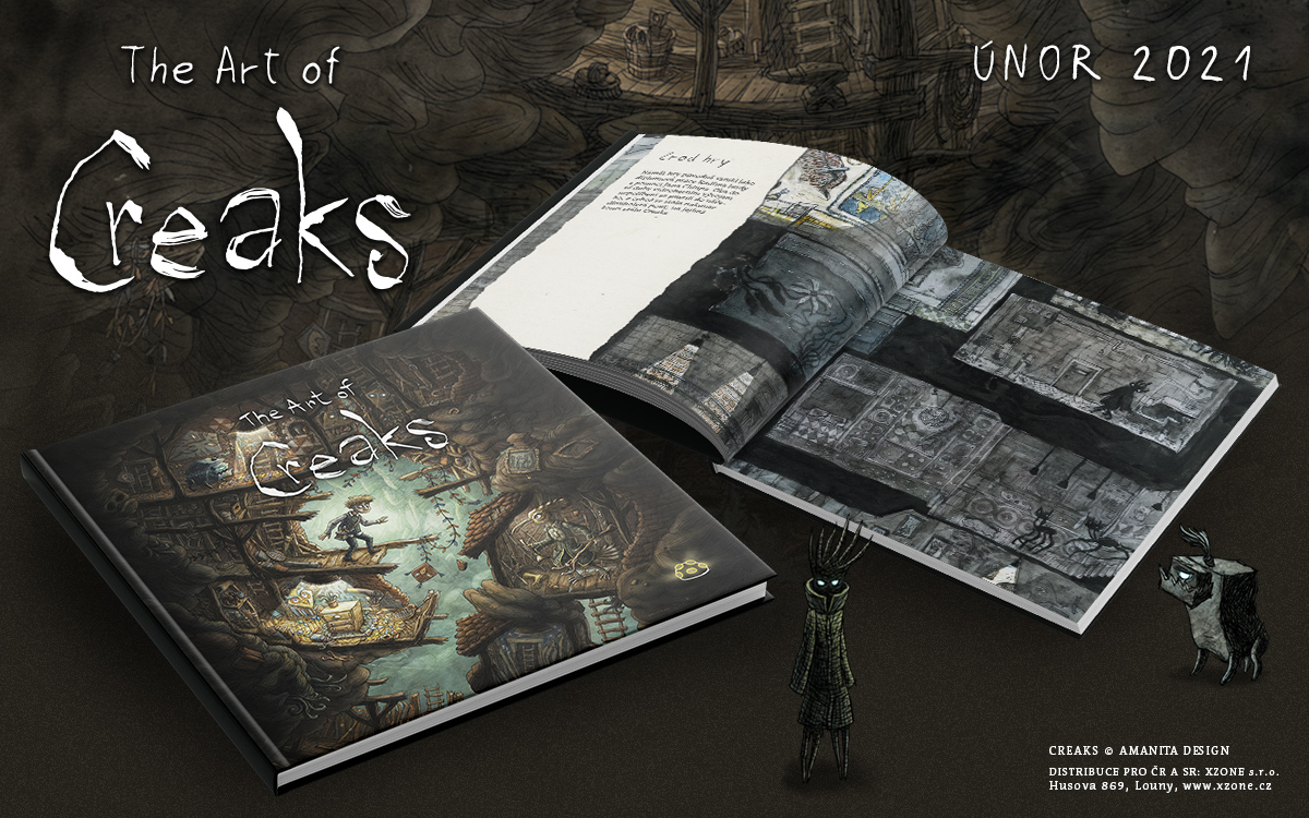Celosvětově úspěšná hra Creaks od Amanita Design dostane vlastní Artbook