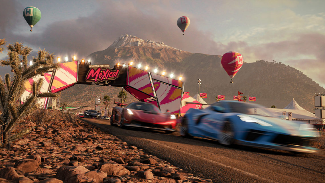 Sledujte porovnání zobrazovacích režimů ve hře Forza Horizon 5 na XSX