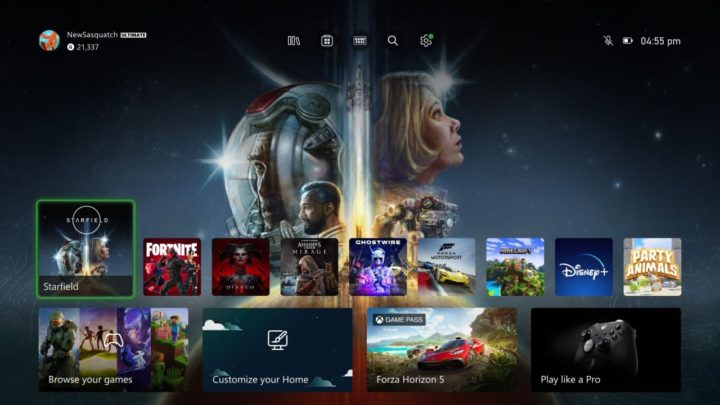 Nová domovská obrazovka pro konzole Xbox