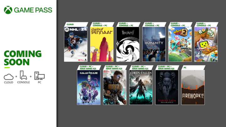 Nabídka nových her v předplatném Xbox Game Pass