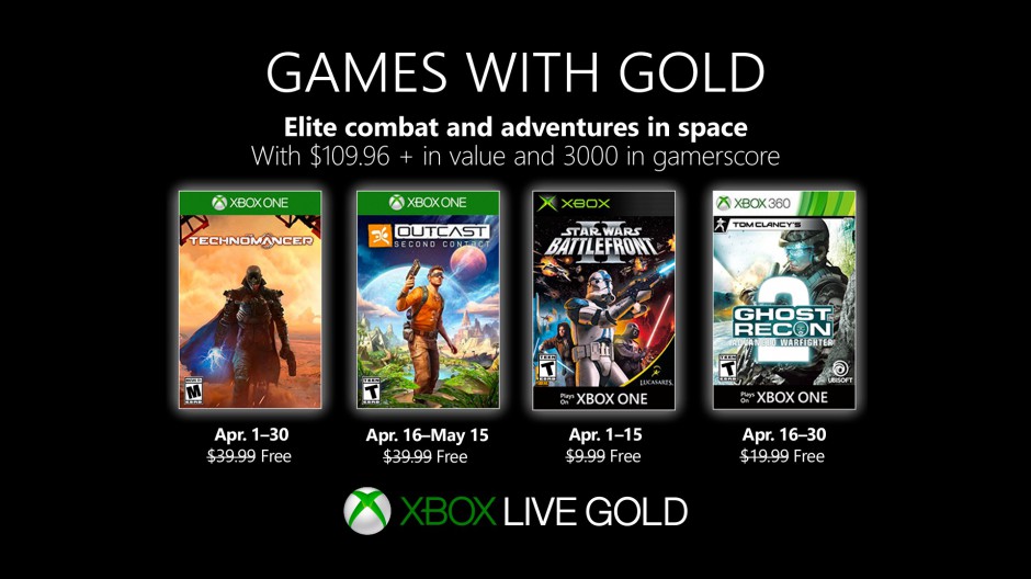 Podívejte se na dubnové hry pro Xbox Live Gold