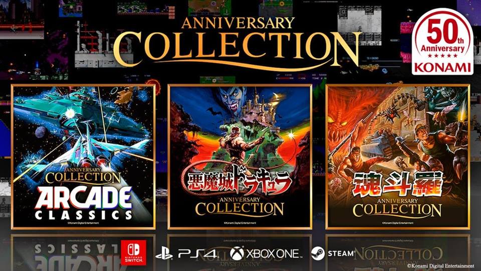 Konami oznámilo trojici výročních kolekcí svých her