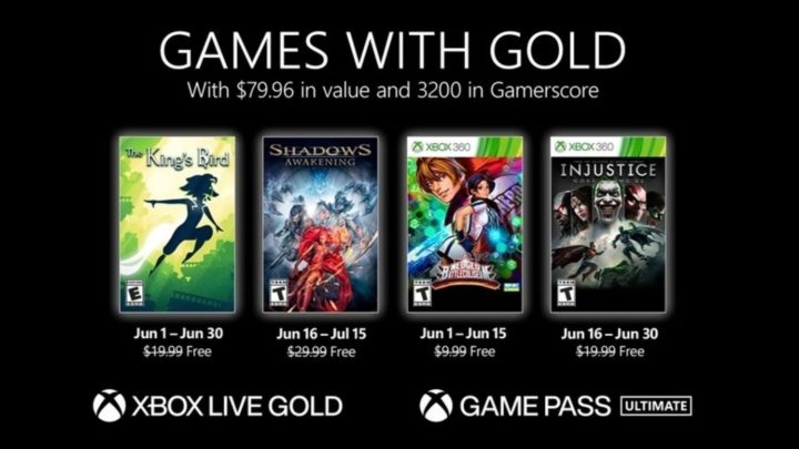 Zveřejněny Games with Gold na červen (2021)
