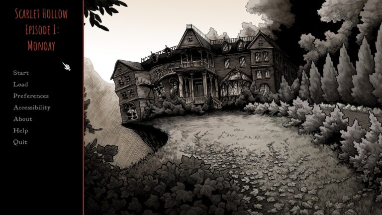 scarlet hollow menu