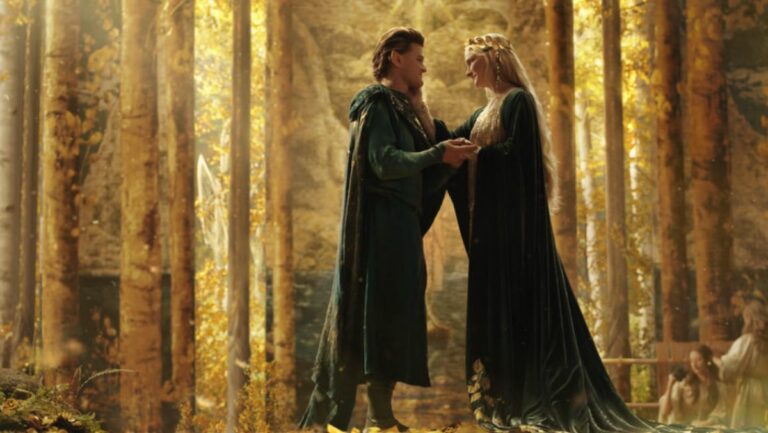 The-Lord-of-the-Rings-the-Rings-of-Power-featuring-Galadriel-and-Elrond-embracing